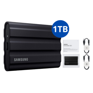 SSD EXTERNO SAMSUNG T7 SHIELD 1TB - DISCO DURO SOLIDO PORTATIL 1000 MBs BLACMAGIC POCKET CAMERA GH6 IP65 USB 3.2