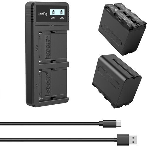 FirstPower Batería NP-FZ100 Paquete de 2 y cargador USB dual compatible con  Sony Alpha A7 III, A7 IV, A7R III/A7R3, A7R IV, A7S III, A7C, A6600, A1