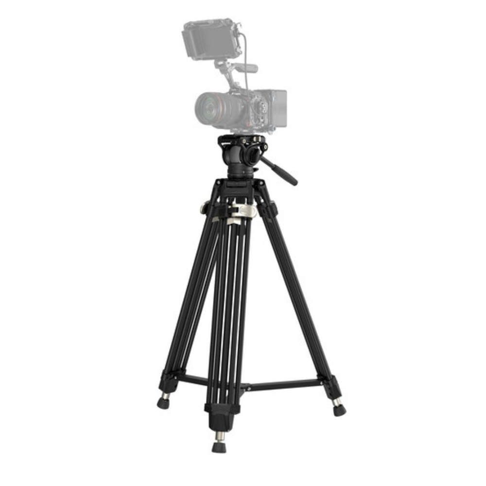 Trípode de video profesional para cámara con cabezal fluido, cuenco de  2.953 in, carga útil de 11 libras (imagen electrónica)