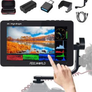 Monitor Feelworld F5 Pro X + Bateria + Cargador + Maletin