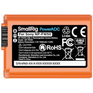 Smallrig 4965 Bateria Tipo C Sony NP-FW50 1030mAH - Imagen 3