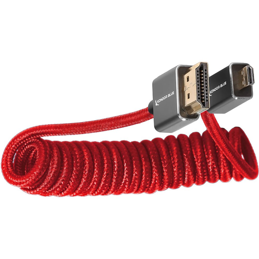 Cable HDMI 4K 2.0 Kondor Blue Micro HDMI - HDMI (Color Rojo) - Imagen 2