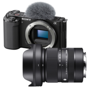 Camara Sony ZV-E10 Cuerpo + Lente Sigma 18-50MM 2.8 DC DN para Sony E APSC