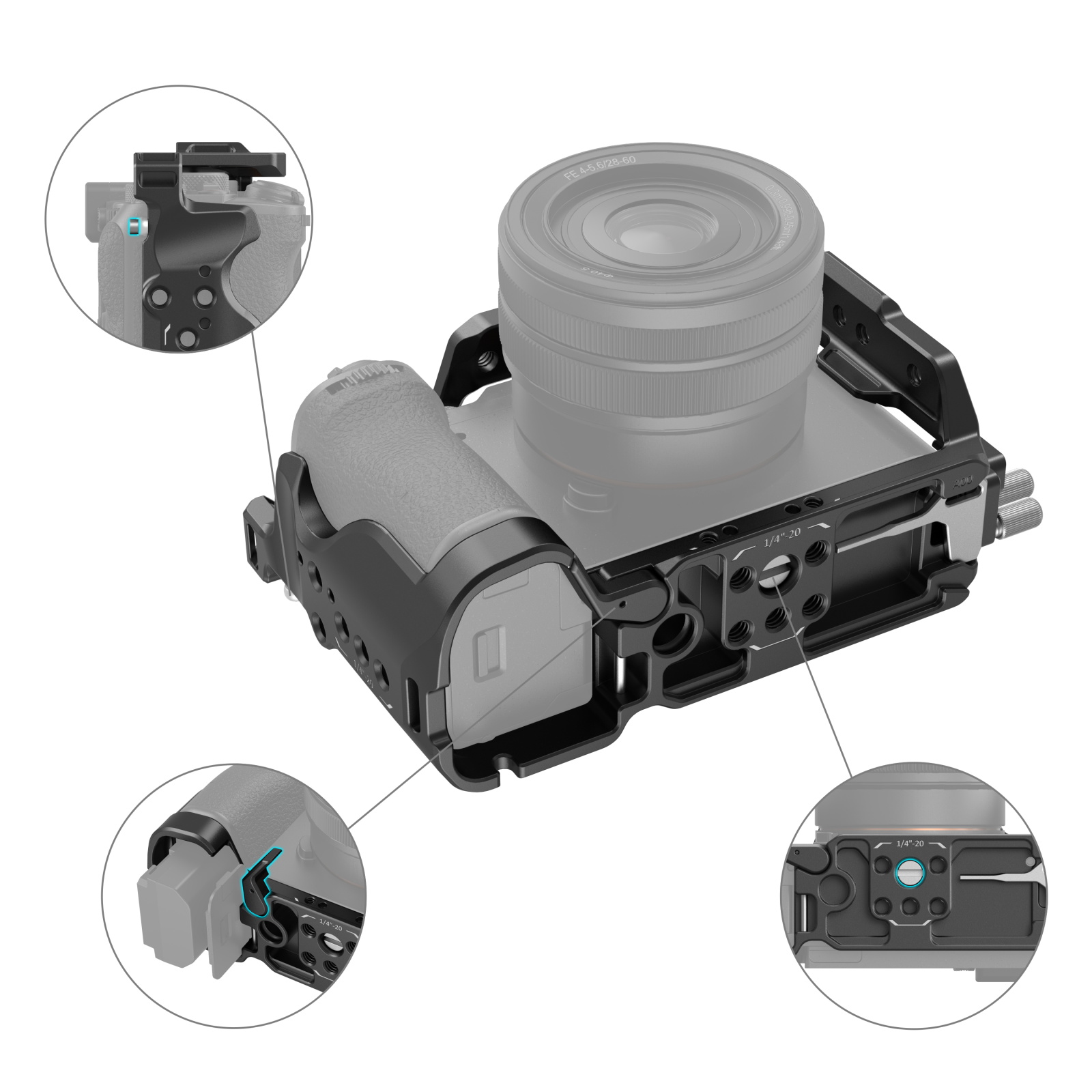 Jaula Smallrig Sony A7CR A7CII A7C II A7C-II - Imagen 3