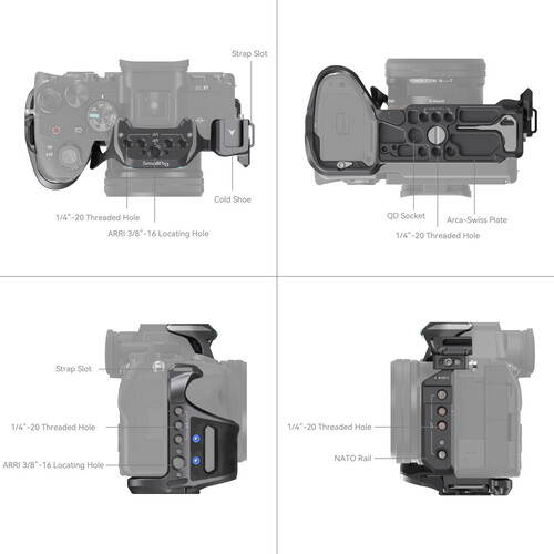 Jaula Smallrig Rhinoceros Sony A7V A7RIV A7IV A7RV A7SIII (4308) 6 Jaula Smallrig Rhinoceros Sony A7V A7RIV A7IV A7RV A7SIII (4308) - Imagen 4
