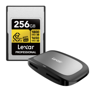 Tarjeta de Memoria Lexar CFexpress 4.0 Tipo A Gold 256GB  + Lectora CFExpress Tipo A USB 3.2