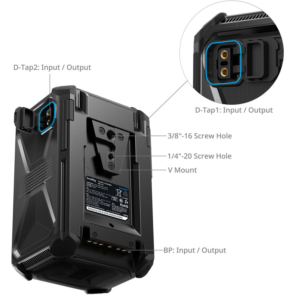 Bateria V-Mount SmallRig X-Touch X99 Battery 99W (4984) 4 Bateria V-Mount SmallRig X-Touch X99 Battery 99W (4984) - Imagen 2