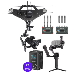 CableCam FM6 Pro III + Gimbal DJI RS5 Combo + Transmisor Inalambrico Hollyland Pyro S + 2 Baterias Smallrig VB99 X99